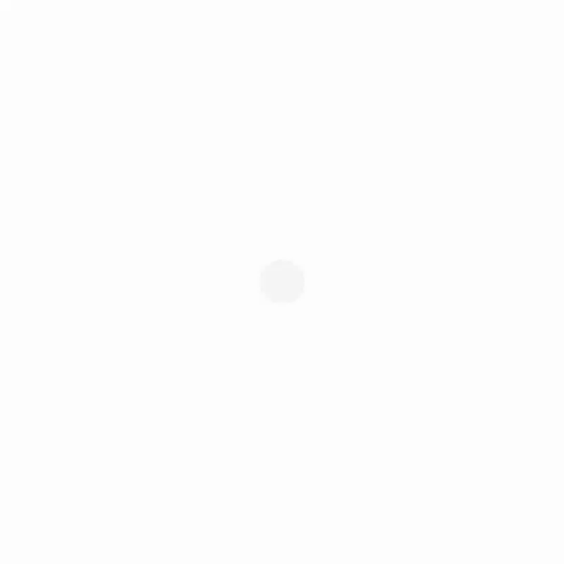 A single, small, gray dot is centered on a plain white background.